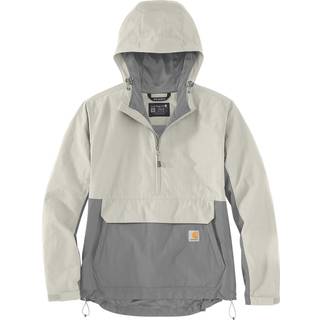 CARHARTT® LIGHTWEIGHT LOOSE ANORAK (WOMANS) MALT OFFWHITE-ASPHALT GREY SIZE M