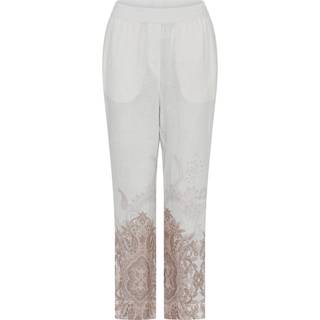 Gustav Florin 7/8 straight leg pants 53002-81000 Bukser - Bright White w. Print