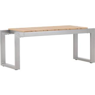 Venture Design Zenia bænk Mörkgrå/natur 100 x 38 cm