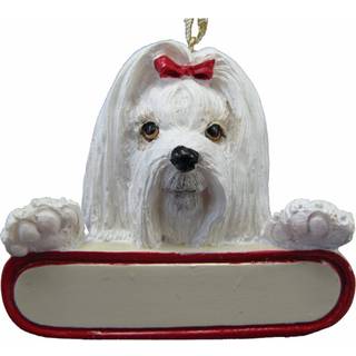 Maltesisk hund Santa's Pal Christmas Ornament