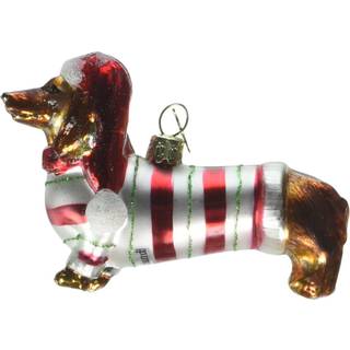 Kurt Adler 3-1/2-tommer Noble Gems Glass Daschund Ornament (YAMNB0313) Jul