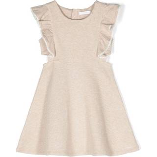 ChloÃ© Kids Cotton jersey dress - beige - Y 14