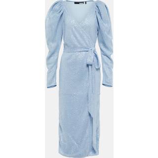 Rotate Sequined wrap dress - blue - XXS