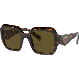 Prada Kvinde PR 28ZS 14L09Z Solbriller Acetat Grøn Brun Pillow Normal