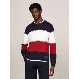 Tommy Hilfiger Herren Pullover grau Gestreift