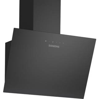 Væghængt emhætte - 60 cm - Klart glas med sort tryk - Siemens iQ100 - LC65KDK6K
