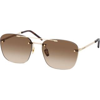 Saint Laurent SL 309 RIMLESS 003 58 Solbriller Mænd Guld - Shiny Light Gold - 58mm