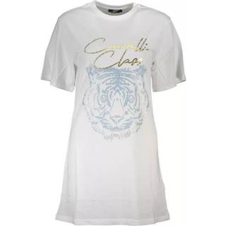 Cavalli Class White Cotton Women T-Shirt