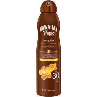 Hawaiian tropic glowing protection beautiful tan dry oil spray SPF30 water resistant 180ml
