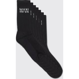 Mens Black 7 Pack Man Sport Socks