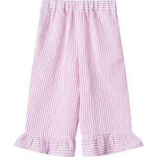Ciao Stripe Bukser, Cloud Dancer Pink Stripe, 110 cm