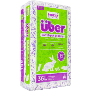 Über Papirstrøelse 36 L Lilla/Hvid m/Lavendel duft