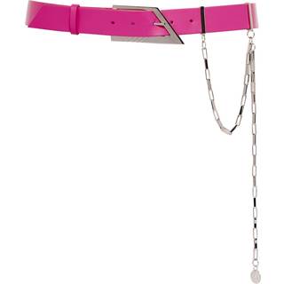 The Attico Chain leather belt - pink - 85CM