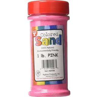 Hygloss produkter farvet legesand - Assorteret farverig håndværkskunstspand o 'sandrosa 1 lb
