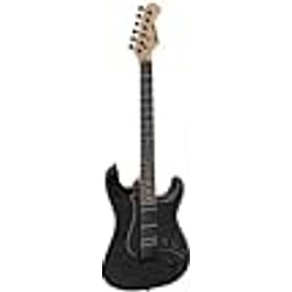 DIMAVERY ST-312 E-Guitar, sort/sort