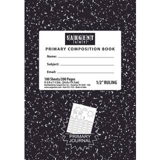 Sargent Art 23-1530 100Sht Hard Cover Marble Composition Book