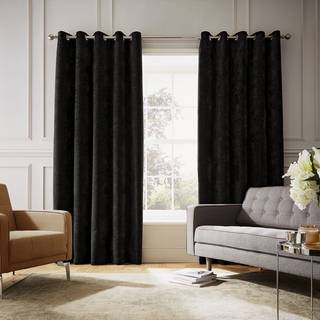 Hyperion Selene Luxury Chenille Weighted Thermal Lined Gardiner til gardinstang168x183cm