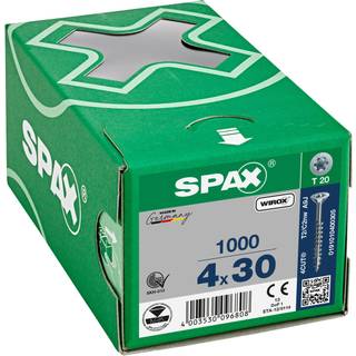 SPAX 0191010400305 Træskrue 4 mm TFT, FZB, ETA-12/0114 Delgevind