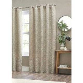 Wylder Wylder Natural Bali Botanical Jacquard Eyelet Curtains