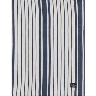 Lexington Dug 180x180 Cm Hvid/marineblå - Duge & Bordløbere Økologisk Bomuld - 12423000-5850-TC30