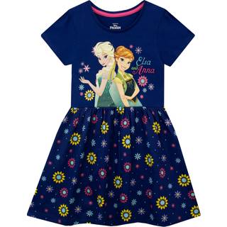 Character Karakter 100% Bomuld Frozen Blomster Kjole - 116-122cm (6-7 år)