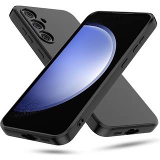 Samsung S23 FE blødt gummibelagt mat sort cover