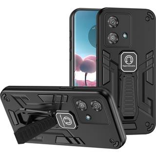 EIDERWOOD Motorola Edge 40 Neo Håndværker Bagside Cover m. Kickstand - Sort