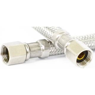 LASCO 10-0946 2-fods isproducent vandforsyningslinje flettet rustfrit st?l x 1/4-tommer kvindelig komprimering 1-pakke