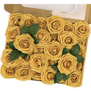 MACTING Kunstige roser Blomster 30stk Rigtige ber?ring Falske blomster Skum Roser til m?dre Dag DIY Buketter Bryllupsfest Babybrusebad Hjemdekora