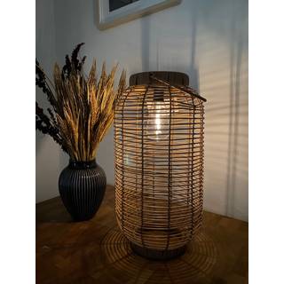 Dacore Flettet Solcelle Lanterne m. Pære - 45 cm - Natur