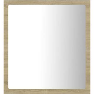 Badeværelsesspejl Med Led-Lys 40X8,5X37 Cm Akryl - Sonoma-eg