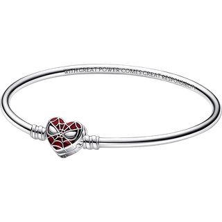 Pandora Marvel Moments Spiderman Bangle - 19cm - Silver