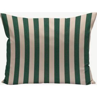 Skagerak barriere pude 60x50 light apricot dark green stripe