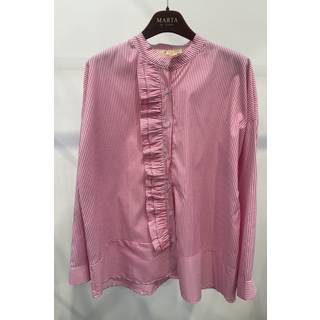 Marta Du Chateau Mdc Fina Shirt 5545 Red Stripe - Skjorte