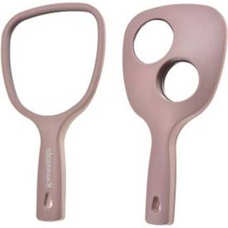 Excellent Houseware Mirror with Handle Pink