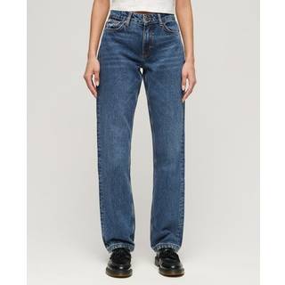 Superdry Superdry Blue Chrome Mid Rise Straight Leg 100% Cotton Jeans