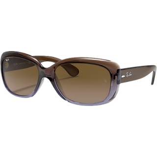 Ray - Ban Kvinde RB4101 JACKIE OHH 860/51 Solbriller Injiceret Brun Brun Sommerfugl Normal Skygge