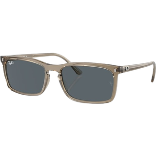 Ray - Ban Unisex RB4435 6765R5 Solbriller Acetat Brun Blå Firkantet Normal