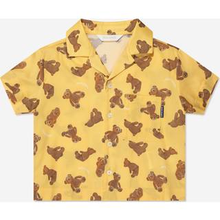 Palm Angels Kids Printed cotton bowling shirt - multicoloured - Y 6