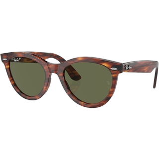 Ray - Ban Unisex RB2241 WAYFARER WAY 954/58 Solbriller Acetat Brun Grøn Rund Polariseret Anti -Reflex