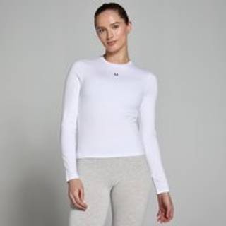 MP Basics Body Fit Long Sleeve T-Shirt til kvinder – Hvid - XL