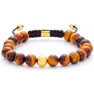Alexander Lynggaard Color Up armbånd Tiger Eye Braided 8mm - Justerbar