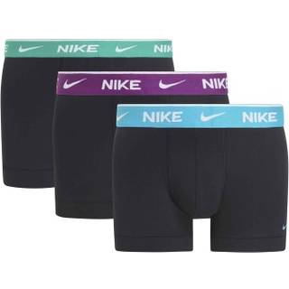 Nike 3-pak Everyday Essentials Cotton Stretch Trunk D1 - Black w Lilac - Medium * Kampagne *