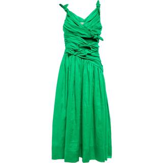 Zimmermann Tiggy ruched linen midi dress - green - XS