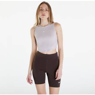 Tank top Nike Sportswear Essentials Women&#39;s Ribbed Cropped Tank Platinum Violet/ Sail M - Sail - M