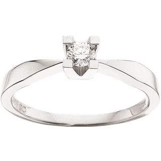 Scrouples Ring - Kleopatra - 14 karat hvidgulds ring med 0,15 ct diamant - 7136,15
