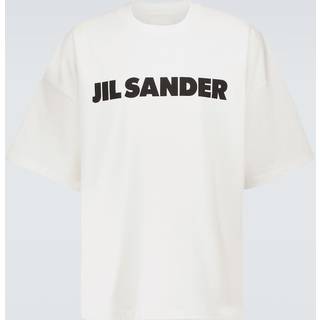 Jil Sander Logo short-sleeved cotton T-shirt - white - EU 48