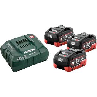Batterisæt med 3×18V/5,5Ah LiHD + oplader ASC 145