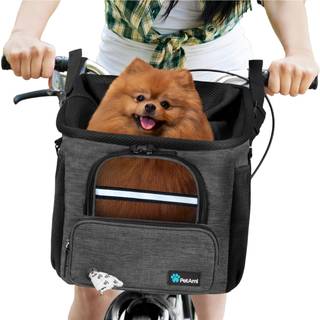 Petami hund cykel kurv soft-sidet ventileret hundecykel b?rer rygs?k hund k?ledyr cykel kurv til cykel styr lille medium hvalp katte killing bil