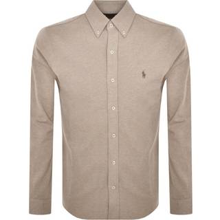 Polo Ralph Lauren Featherweight Mesh Shirt Tuscan Beige Heather